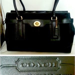 Authentic Coach Hampton Sig Tote bag